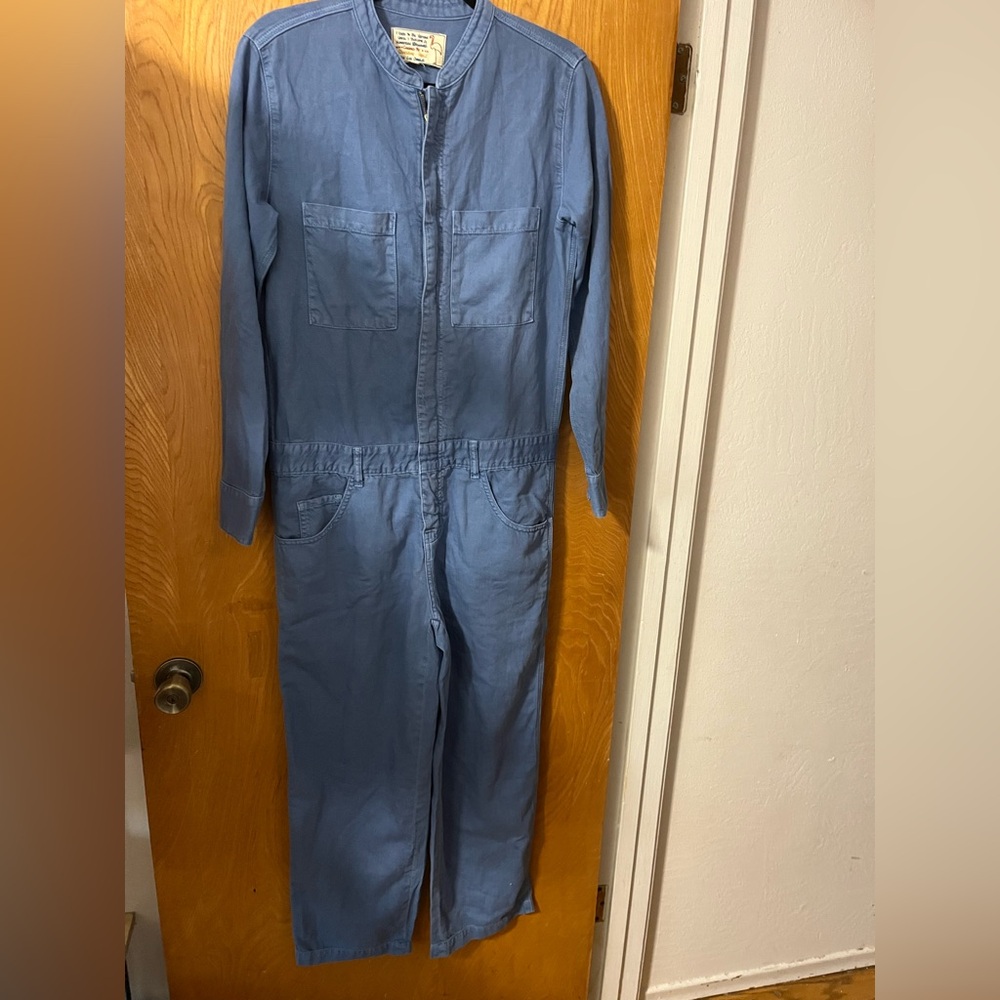 Sandine Rose Blue Jumpsuit coveralls Full-Length Pants S